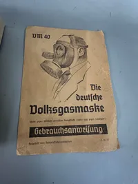 Original Tysk WW2 gasmaske i æske