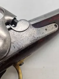 Original dansk Ringhanepistol model 1848 (Kronborg) - fungerer godt og stramt mekanisk