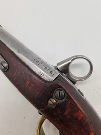 Original dansk Ringhanepistol model 1848 (Kronborg) - fungerer godt og stramt mekanisk