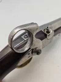 Original dansk Ringhanepistol model 1848 (Kronborg) - fungerer godt og stramt mekanisk