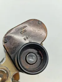 Original tysk 10X50 kikkert - ww2 (enhedsfarve) god i optik
