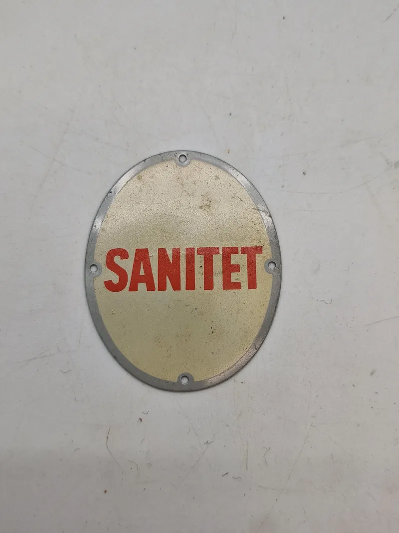 Originalt ww2 CB skilt - Sanitet