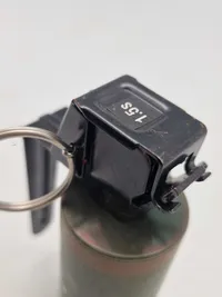 Original Øvelses håndgranat (6-Bang) anvendt bl.a. ved RIOT controls mm