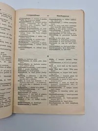 Originalt hæfte - Vocabulary of german Military terms and abbreviations 1942