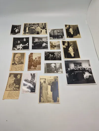 Samling fotos mm fra Dansk officers familie