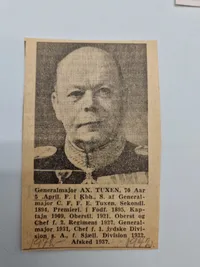 Samling fotos mm fra Dansk officers familie