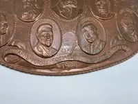 Original stor mindeplakette - Socialdemokratiet 1924