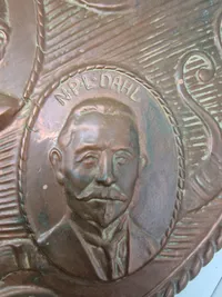 Original stor mindeplakette - Socialdemokratiet 1924