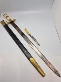 Sjælden original Hirchfænger med bengreb ca 1790, vanvittig kvalitet