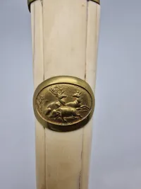 Sjælden original Hirchfænger med bengreb ca 1790, vanvittig kvalitet