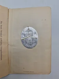 Original dansk soldater bog med omslag for Flyversoldat Karup 1939 med ID disk