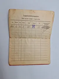 Original dansk soldater bog med omslag for Flyversoldat Karup 1939 med ID disk