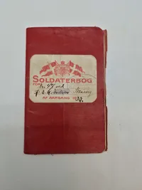 Original dansk soldaterbog Flyversoldat Værløse lejeren 1933
