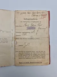 Original dansk soldaterbog Flyversoldat Værløse lejeren 1933