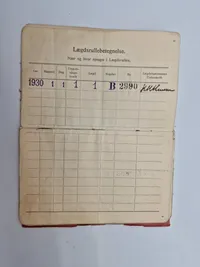 Original dansk soldaterbog Flyversoldat Værløse lejeren 1933