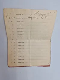 Original dansk soldaterbog Flyversoldat Værløse lejeren 1933