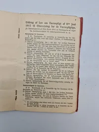 Original dansk soldaterbog Flyversoldat Værløse lejeren 1933