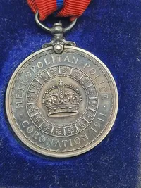 Original King George V’s Police Coronation Medal 1911 - navngivet