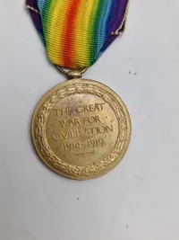 Original WW1  War Medal, samt Victory medal - givet til  : 3023 CORP. A.J. SHACKLEFORD R. BERKS. R. Der faldt ved Some 14/8-1916 KIA