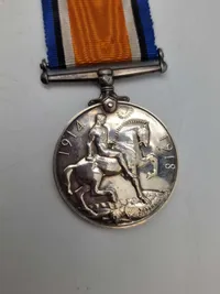 Original British War Medal WW1 - givet til A.H. Hodges Army Vetenarian Corps