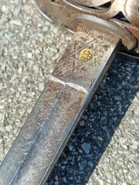 Original Victorian Rifle Volunteers Officers sword in scabbard.