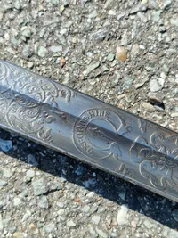 Original Victorian Rifle Volunteers Officers sword in scabbard.