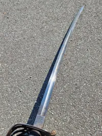 Original Victorian Rifle Volunteers Officers sword in scabbard.