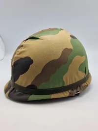 Original Amerikansk M!  hjelm camouflage cover en af de sidste fra 80-erne