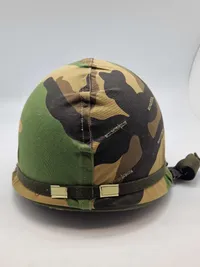 Original Amerikansk M!  hjelm camouflage cover en af de sidste fra 80-erne