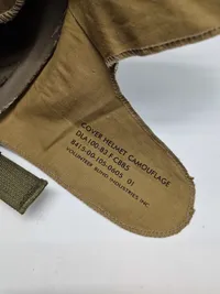 Original Amerikansk M!  hjelm camouflage cover en af de sidste fra 80-erne