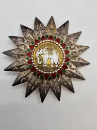 Sjældent originalt sæt - Order of the White Elephant  (Knight Grand Cross)  Sterling sølv