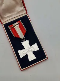 Original tysk Feuerwehr medalje med æske Slesvig