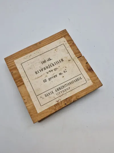 Original projektil æske med M/67 projektiler