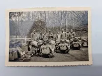 Originale fotos af Tyske soldater WW2 på motorcykler