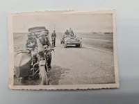 Originale fotos af Tyske soldater WW2 på motorcykler