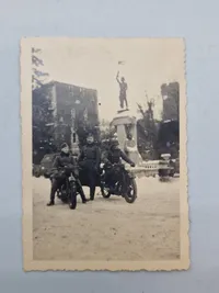 Originale fotos af Tyske soldater WW2 med motorcykler