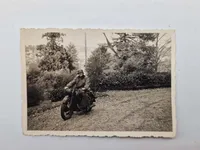 Originale fotos af Tyske soldater WW2 med motorcykler
