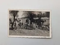 Originale fotos af Tyske soldater WW2 med motorcykler