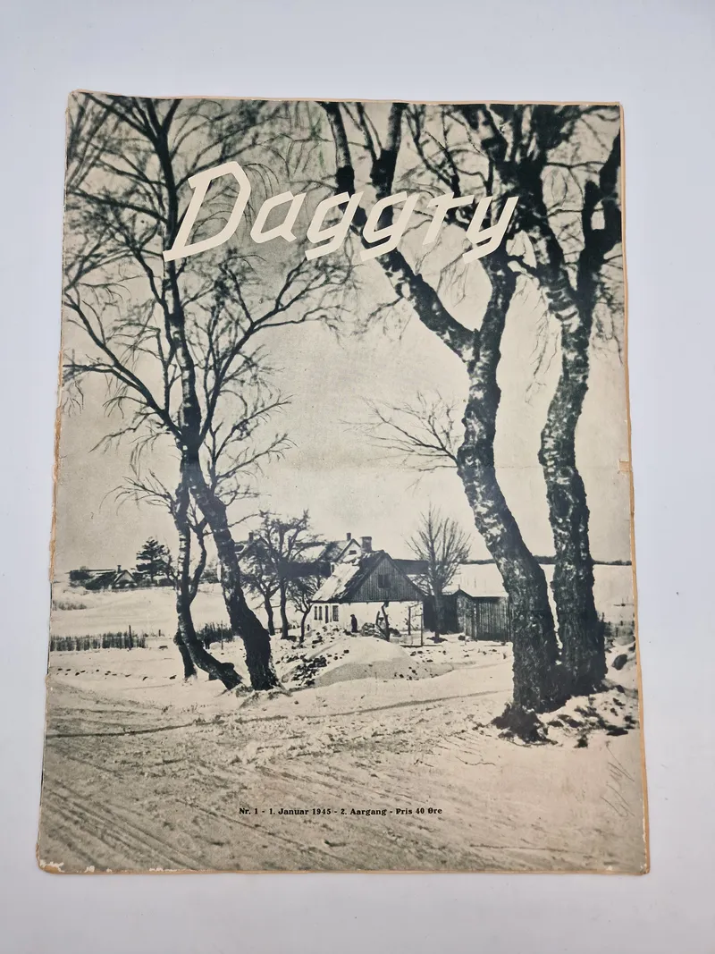 Sjælden Dansk nazistisk blad Daggry 1945