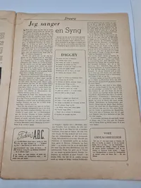 Sjælden Dansk nazistisk blad Daggry 1945