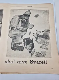 Sjælden Dansk nazistisk blad Daggry 1945