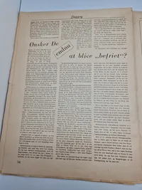 Sjælden Dansk nazistisk blad Daggry 1945