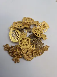 Stor samling Danske regiments mærker