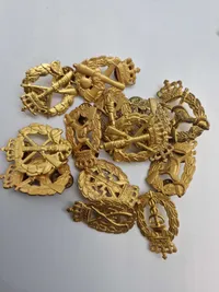 Stor samling Danske regiments mærker