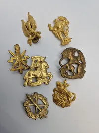 Stor samling Danske regiments mærker