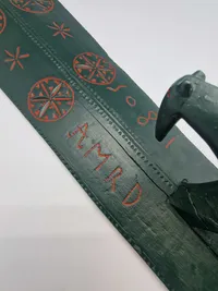 Originalt dansk almue manglebræt fra 1805