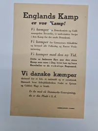 Sjælden original dansk SA blanket