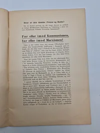 Sjælden originalt dansk nazistisk propaganda