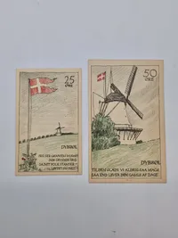 Sæt originale danske “nødsedler” - Dybbøl
