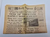 Original amerikansk ww2 avis fra 1940